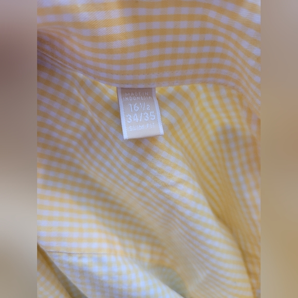 Michael Kors Long Sleeve Yellow Button Down Shirt - Picture 4 of 4